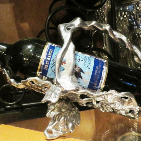 NWT ARTHUR COURT 1997 Signed Grape Pattern Wine Caddy Retired Collectible - Picture 4 of 5